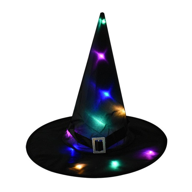 Halloween Witch Hat with LED Light: Add a Touch of Magic to Your Décor