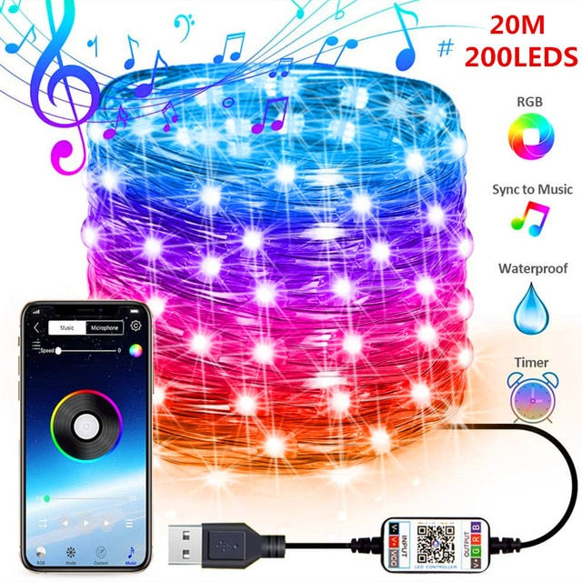 USB Smart Bluetooth LED String Lights: The Future of Holiday Lighting