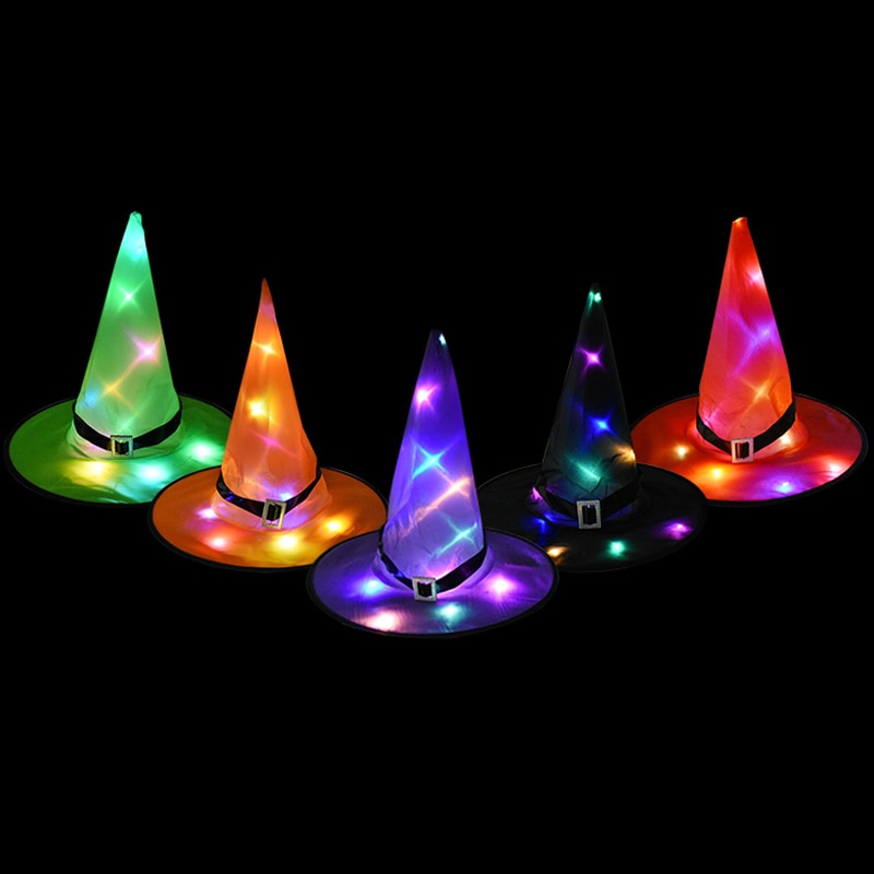 Halloween Witch Hat with LED Light: Add a Touch of Magic to Your Décor