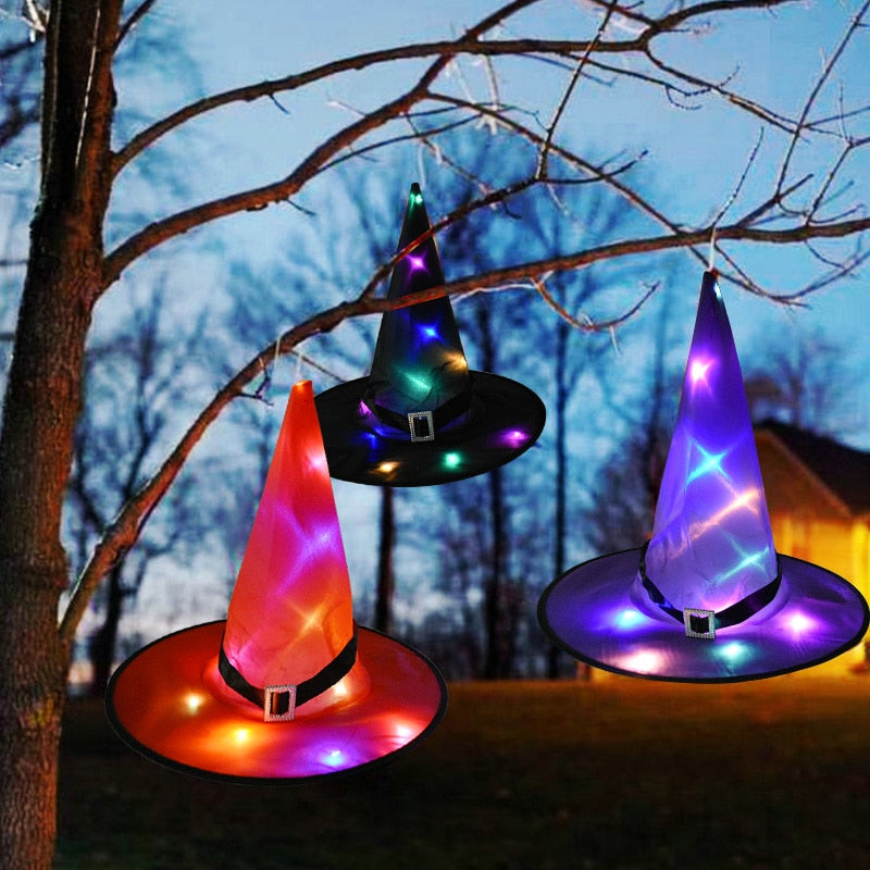 Halloween Witch Hat with LED Light: Add a Touch of Magic to Your Décor
