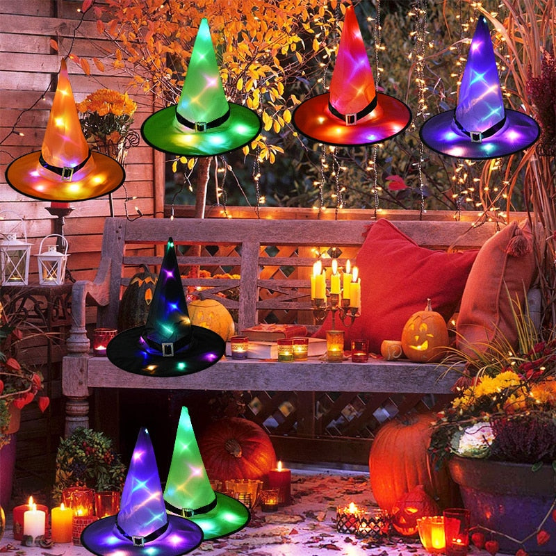 Halloween Witch Hat with LED Light: Add a Touch of Magic to Your Décor