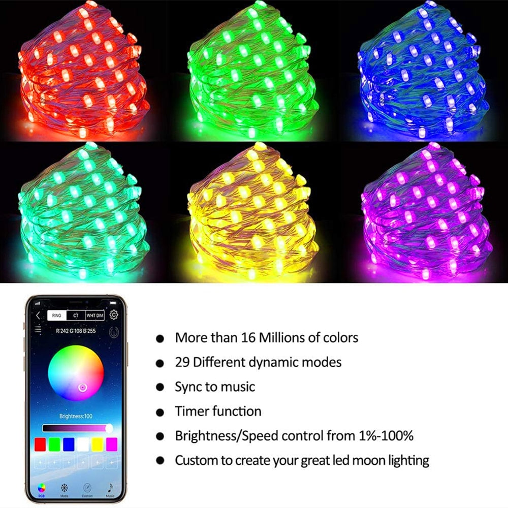 USB Smart Bluetooth LED String Lights: The Future of Holiday Lighting