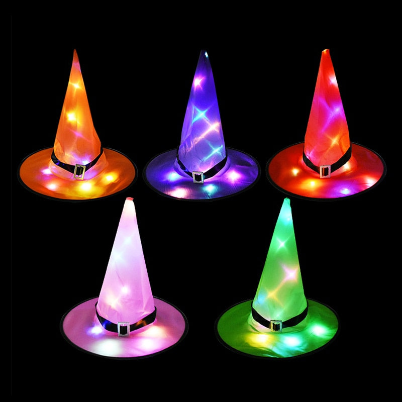Halloween Witch Hat with LED Light: Add a Touch of Magic to Your Décor