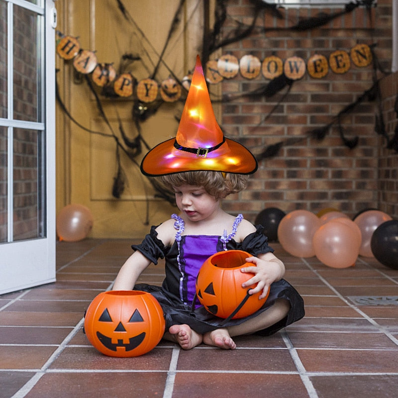 Halloween Witch Hat with LED Light: Add a Touch of Magic to Your Décor