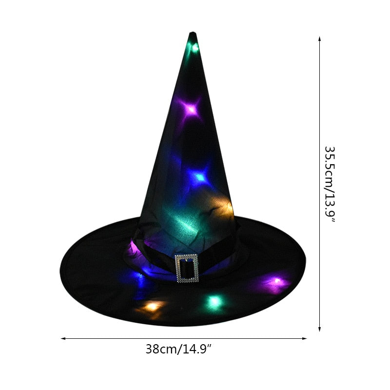 Halloween Witch Hat with LED Light: Add a Touch of Magic to Your Décor